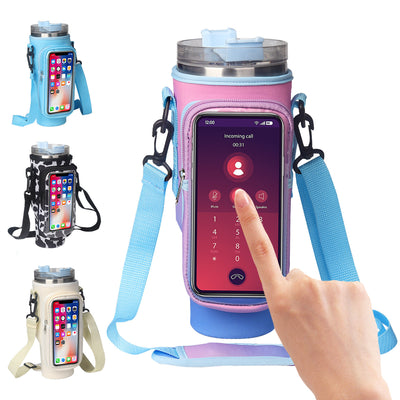 Sip Smarter – 40oz Protection with Just a Touch!. Color: Azul marino, Original, Black, Blue, Pink, White. Focal point: Front Center, Front Left, Front Right