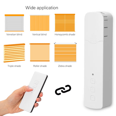 Voice-Controlled Comfort – Tuya Curtain Motor. Color: White, Original.   Focal Point Front Right, Front left