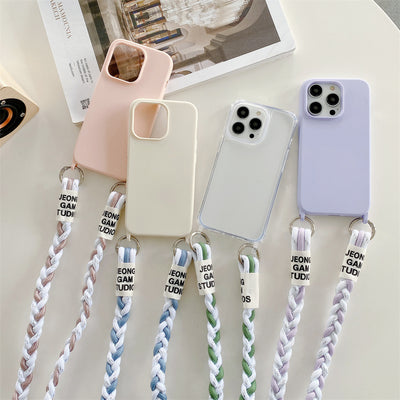 Carry Smart. Stay Stylish. Go Hands-Free!. Colors: Woven Antique White, Woven Purple, Transparent 